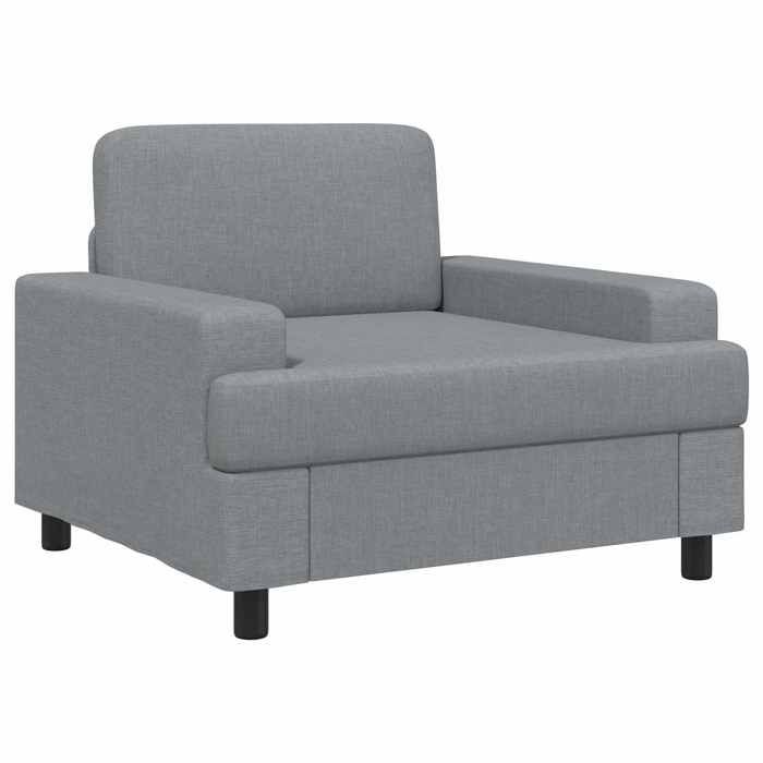 Elégance - Chic Fauteuil 1 place moderne - Fauteuil salon-séjour - Gris clair - Tissu - 110x98x85cm_0578608