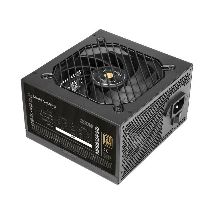 Alimentation PC Mars Gaming MPB850PSID ATX 3.1 80PLUS Gold PCIe 5.1 Natif Garantie