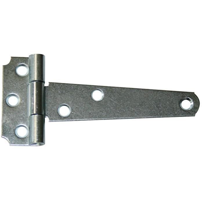 Afbat Penture anglaise acier zingué blanc 100 mm Gris - vue 3