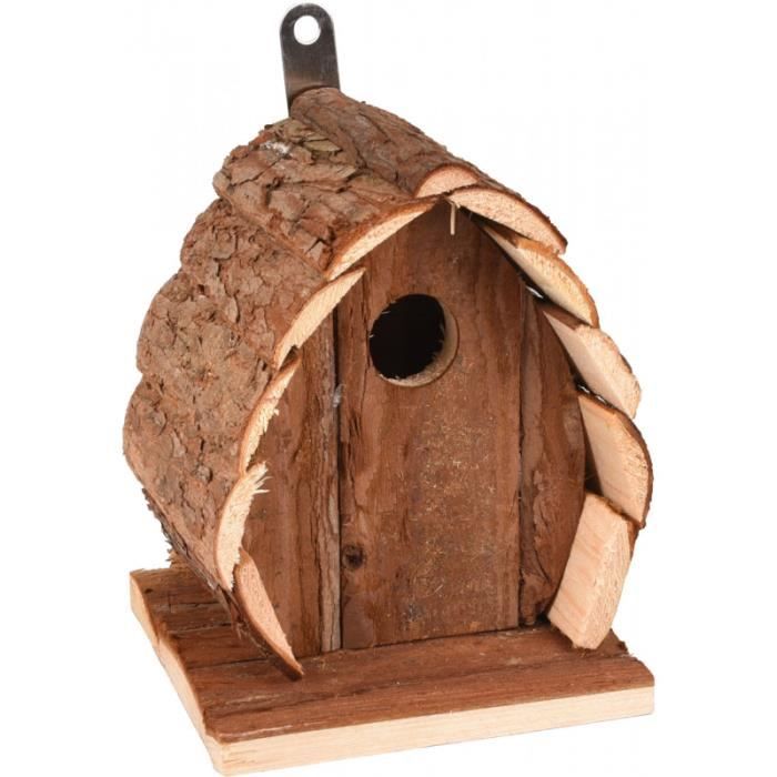 Meilleurs prix pour Nichoir en bois naturel, GUIDO, 13 X 13 X 17 cm,  pour oiseaux - animallparadise 14