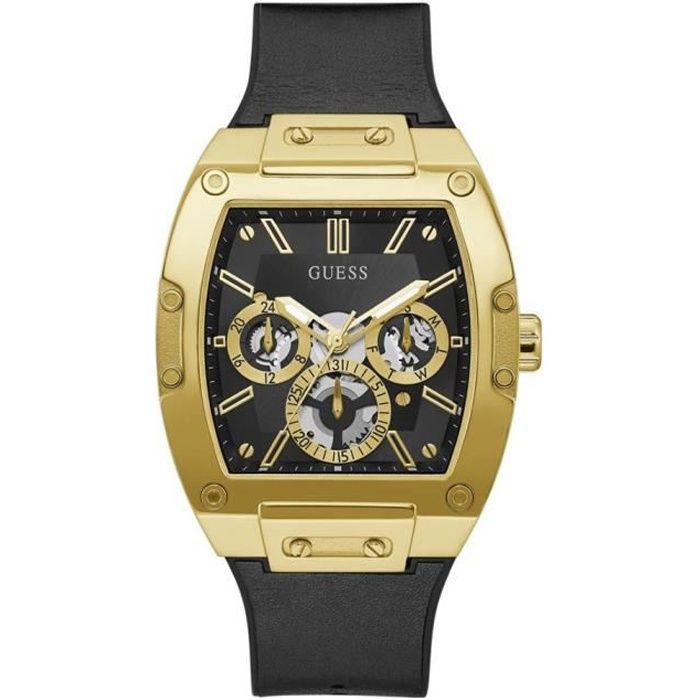 Montre - Guess - Phoenix GW0202G1 - Acier inoxydable - Bracelet en silicone - Résistante à leau 50m