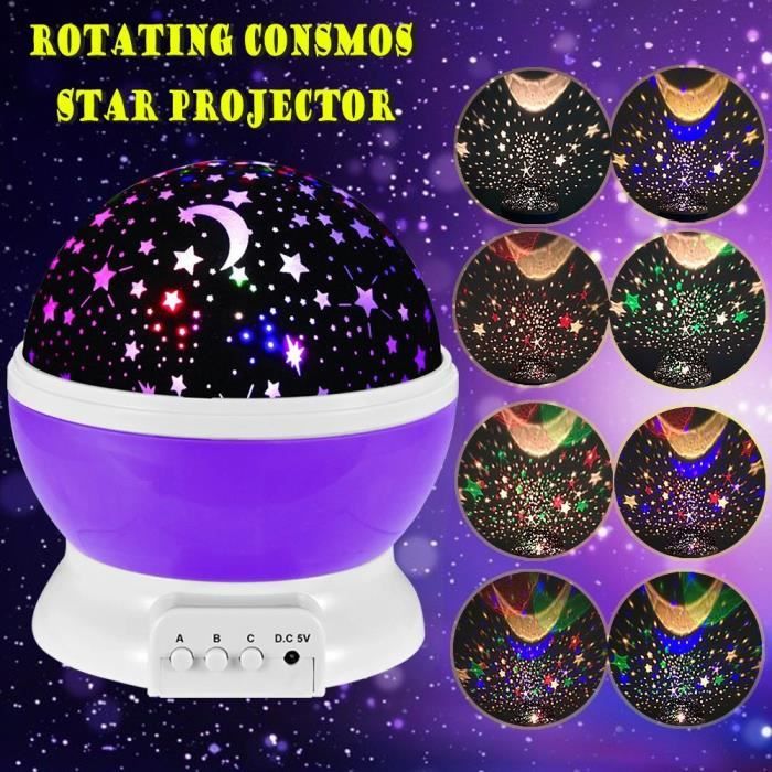 Excerando Projecteur Etoile Lampe Led Veilleuse Galaxie Effet