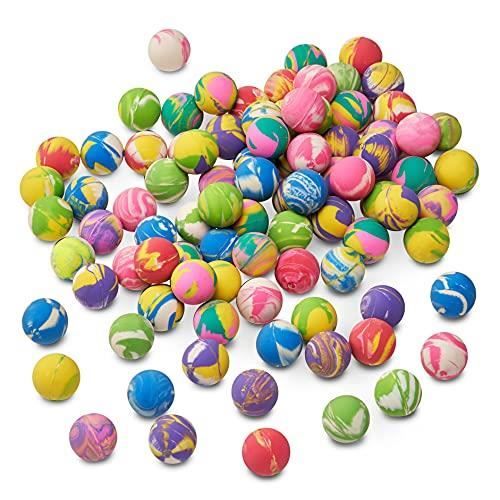 90 Mini Jouets de Balles Rebondissantes pour Garçons & Filles, 25mm - Kermesse, Pochettes Surprise, Piñata, Anniversaire