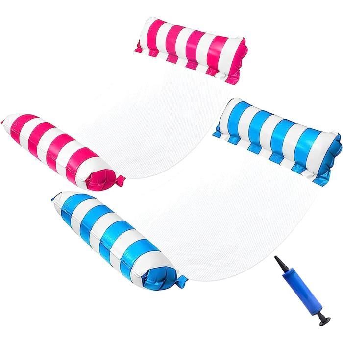 Matelas Gonflable Piscine Hamac Flottant D'eau Avec Auvent Détachable Hamac Gonflable De Bouée