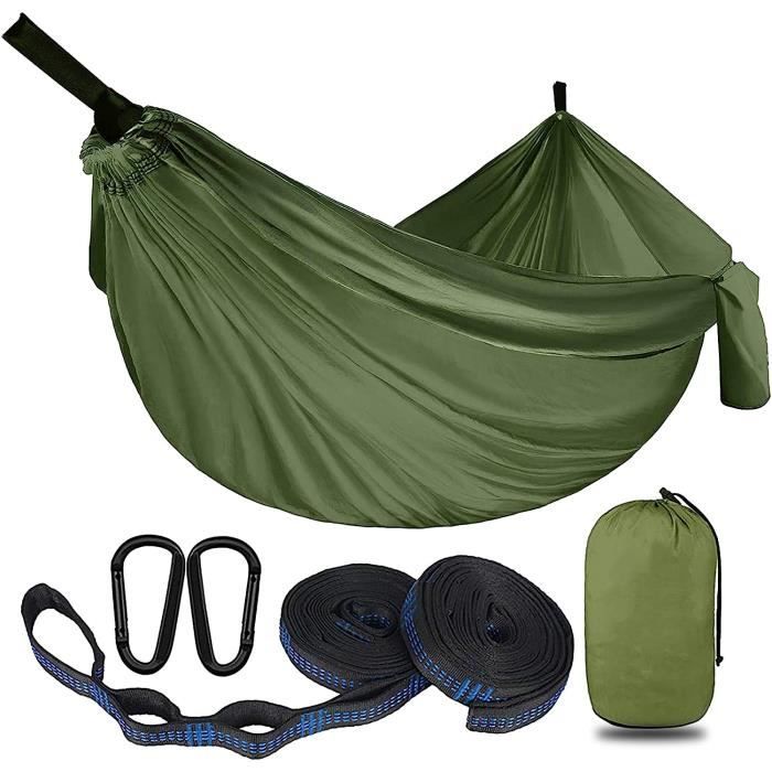 Hamac Toile Parachute 1 Personne - Portable Et Respirant - Capacité 150 Kg - Parfait Camping, Jardin, Voyage