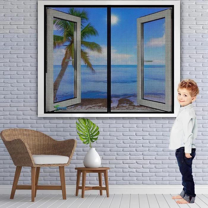 CGUOZI Magnétique Moustiquaire Porte D'écran Magnétique, 285