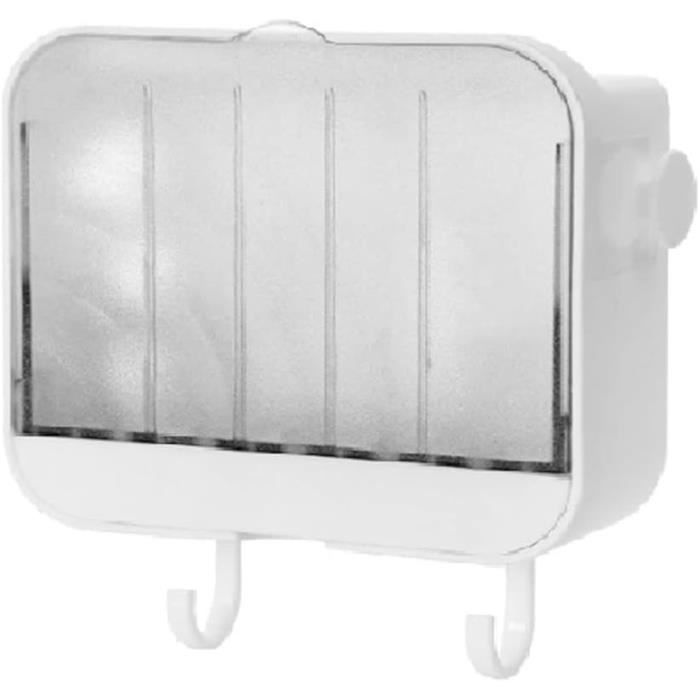 Porte-savon Mural Compactor BESTLOCK MAGIC - Adhésif Sans Perçage, Repositionnable, Noir Mat 11.5x9.5x10 Cm