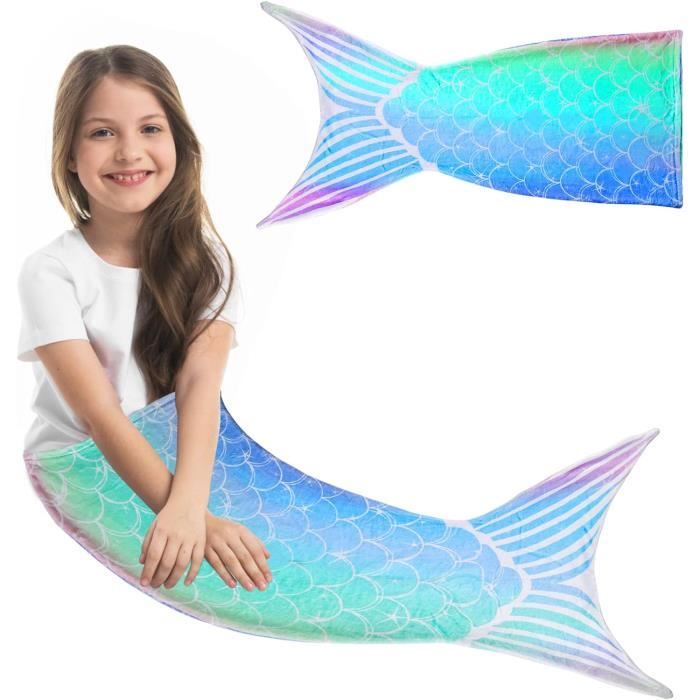 Cornet Surprise Sirène 50 Cm - Sac Cadeau Rentrée Des Classes, Fermeture Tulle, Motif Enfant Licorne