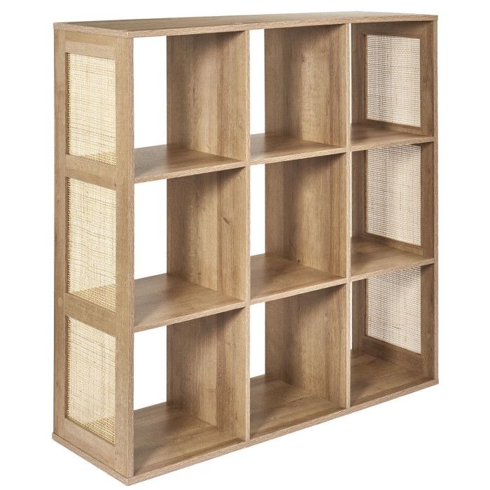 Etagere - HOME DECO FACTORY - Modulable - 6 Cases - Marron