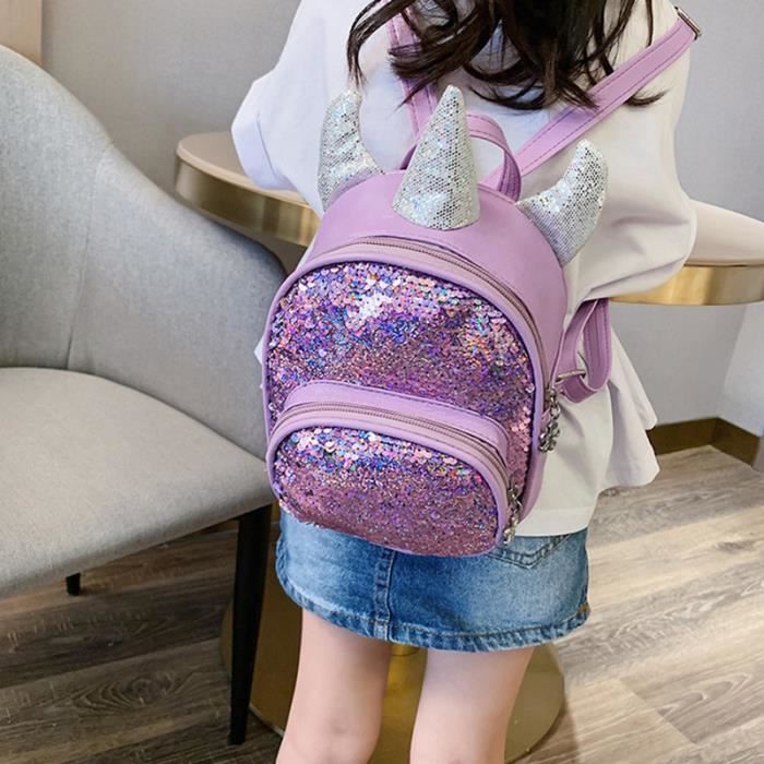 Sac a 2025 dos sequin licorne
