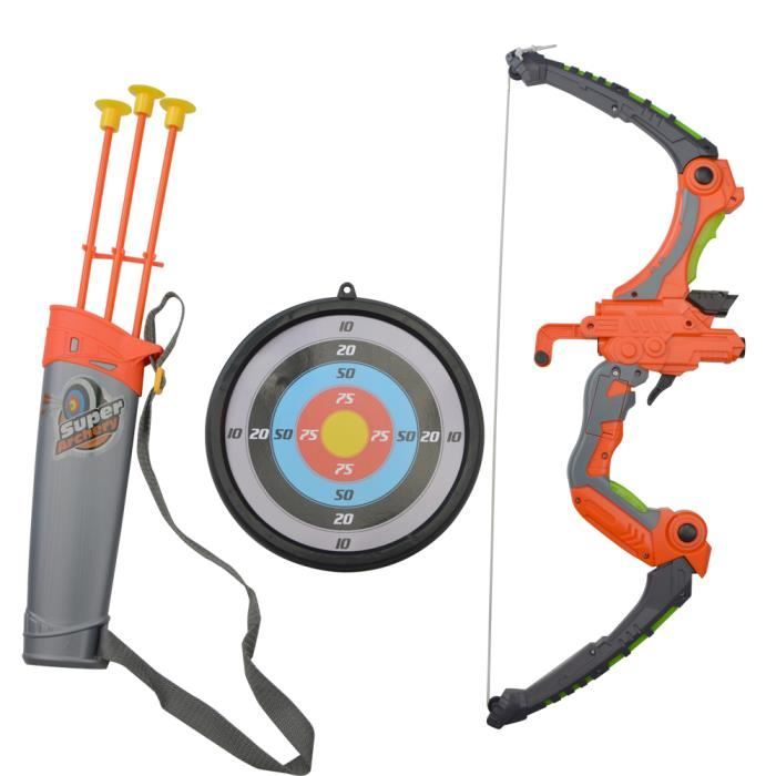 3 FLECHE 42 CM NINJA JOUET SET ARC 77 CM