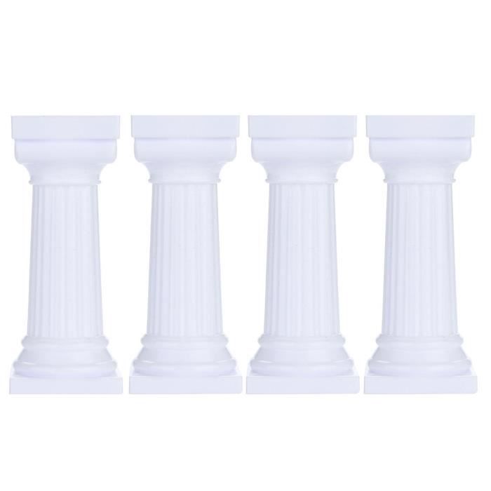 4pcs Gateau Multi Couches Support Romaine Colonne Stand Decor