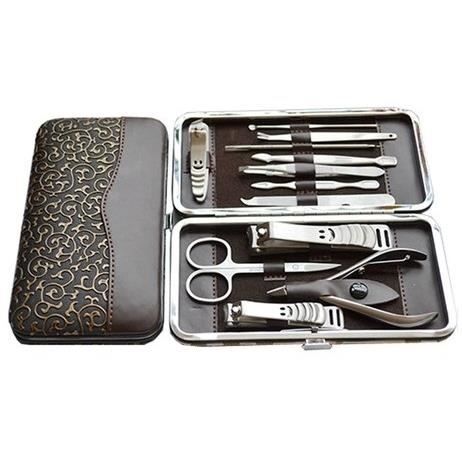 12 Outils Kit Manucure Pedicure Malette Voyage Achat Vente