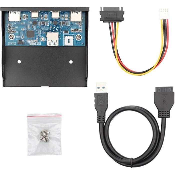 Carte USB 3.1 Type-E Panneau Avant + Double USB-C 10Gbps – Adaptateur PCIe ASM3142 VL822 – Haute Vitesse