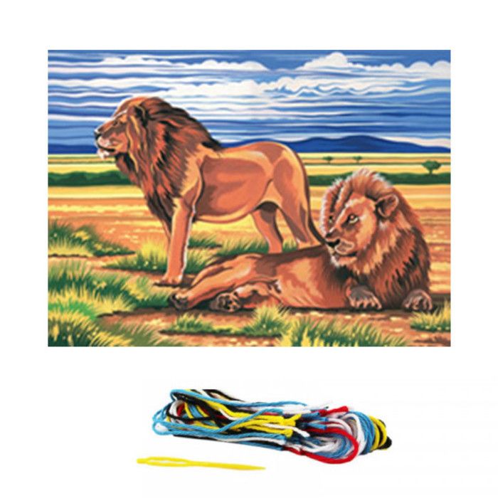 Comparer les prix de Canevas Les Lions - 032