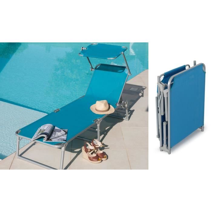 Oogarden Bain De Soleil Aluminium Ksar Bleu Et Pare Soleil Achat Vente Chaise Longue Oogarden Bain De Soleil Alu Cdiscount