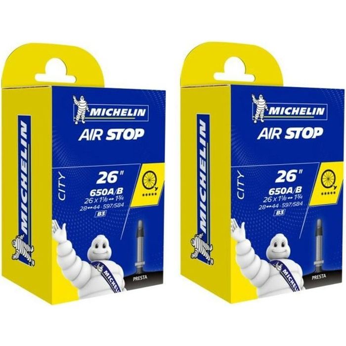 2X Chambre A AIR Velo Michelin 650x35B 650x35A 26\