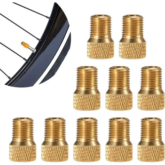 Adaptateur De Valve Vélo Schrader Avec Tuyau Flexible - Pour Pompe à Main - Marque Laxzo (rouge)