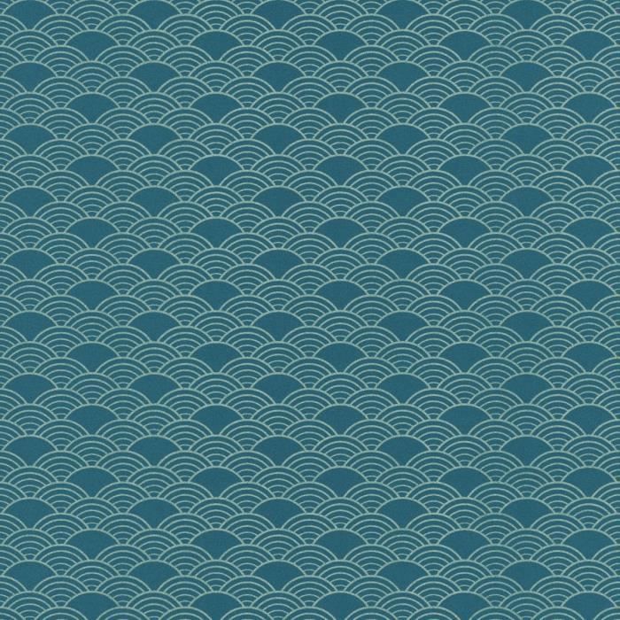 Wallpaper Papier Peint Moderne Art Deco Ondule Turquoise Argent Rasch For iPhone Free