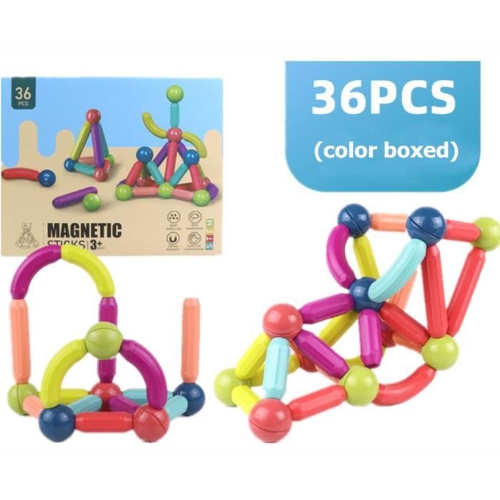 Décennie s de construction magnétiques pour enfants, ensemble de jouets de  construction, bâtons de balle magnétique