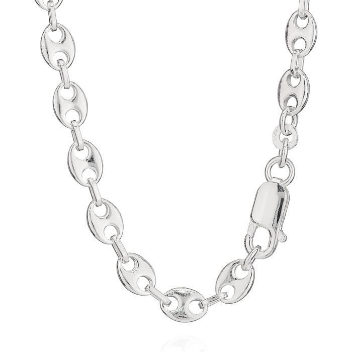 TreasureBay - Anello da uomo in argento Sterling da 8 mm di larghezza