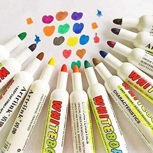 Marqueurs pour Tableaux Blancs par SmartPanda – Pointe Ogive, Effaçable à sec, Parfait pour une Utilisation à la Maison, au Bureau ou à l' École – Pochette de 5 Couleurs