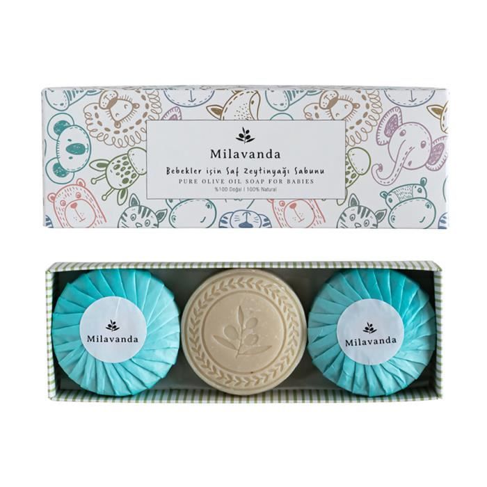 Milavanda Coffre De 3 Savon Pour Luxe Bebe A L Huile D Olive Pure Pressee A Froid 100 Vierge Extra Cdiscount Au Quotidien