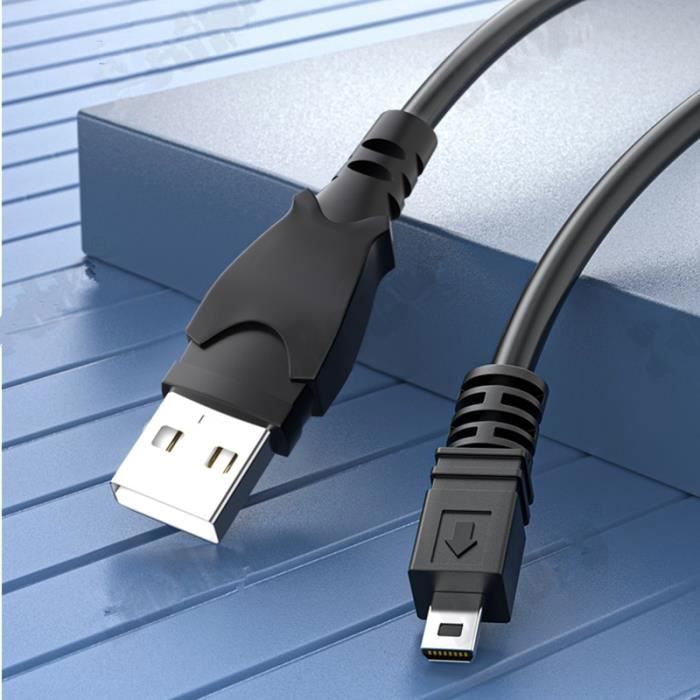 Câble photo,Câble USB UC-E6 pour appareil photo Nikon D3000 D3200 D5000 D5100 D5200 D5300 DSLR, câble de prise de vue - 1,5m[C24111]