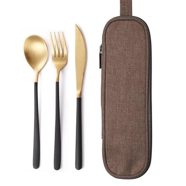 Berglander Set Ustensiles De Camping Réutilisables - Couverts, Tasses, Assiettes & Bols En Inox - Portable & Lave-vaisselle