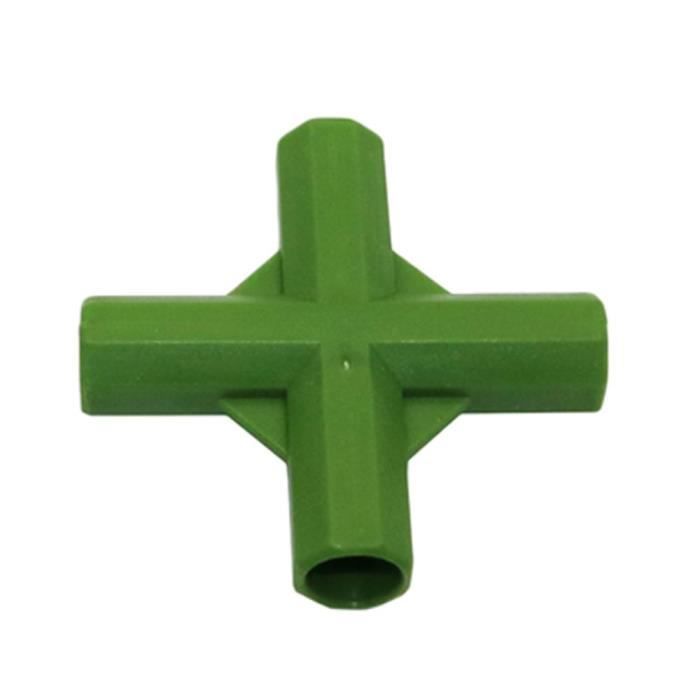 Lot De 20 Raccords Serre 16mm - Connecteurs Angle 3/4/5 Voies Pour Cadre Jardin Et Étagères
