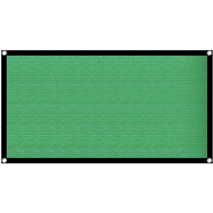 Voile D'ombrage Rectangulaire 130x160 Cm - Protection UV 98%, Respirant Et Résistant, Pour Terrasse, Balcon, Piscine | Filet Anti-chaleur Bleu Ciel - 1