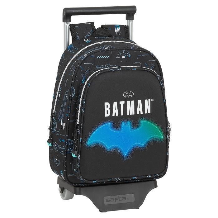 Cartable a roulettes Bat Tech Batman Noir 27 x 10 x 67 cm Batman Cdiscount Bagagerie Maroquinerie