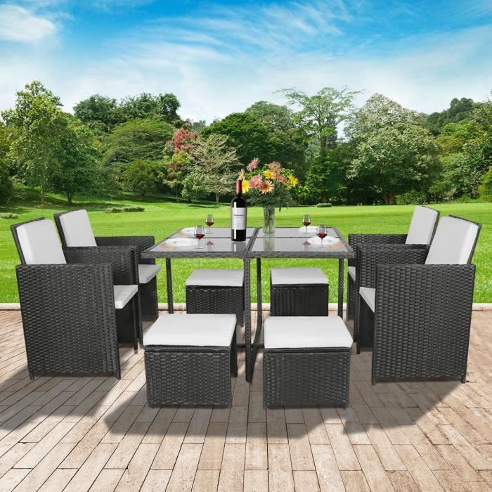 Goki Set Mobilier Jardin Maison Poupée - 9 Pièces Bois Avec Balançoire, Barbecue Et Parasol