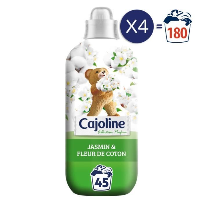Adoucissant Cajoline Jasmin & Fleur de Coton 180 Lavages - Cdiscount ...