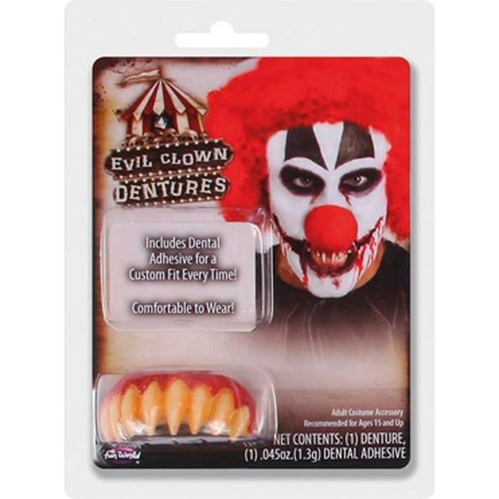 Dentier Clown Tueur Halloween Achat Vente Accessoire Deguisement Cdiscount