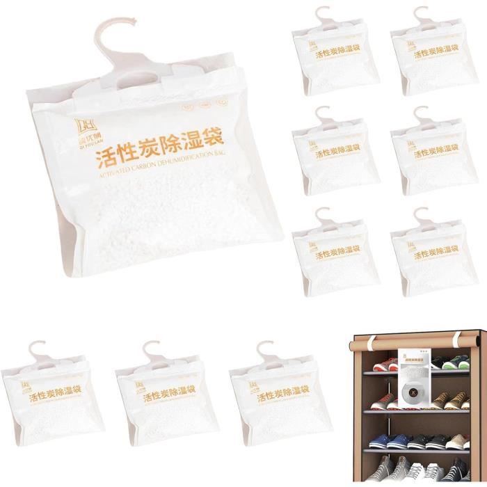Lot De 12 Déshumidificateurs Suspendus Anti-Moisissure – Absorbeurs D’Humidité Puissants Pour Placard, Cuisine, Salle De Bain