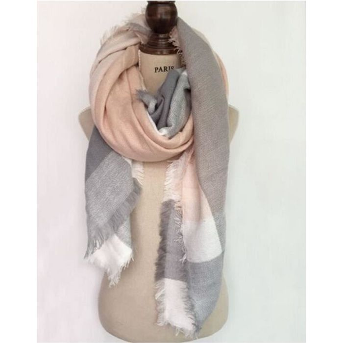 Echarpe femme rose clearance