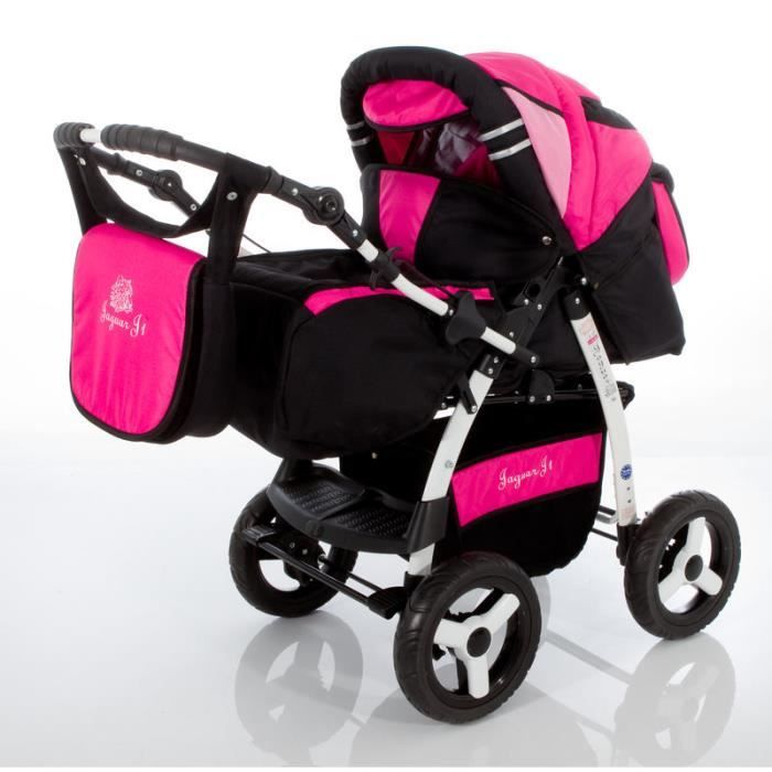 J1 Poussette Combinee 2 En 1 Avec Couffin Poussette Canne Accessoires 76 Ombre Noire Baie Cdiscount Puericulture Eveil Bebe