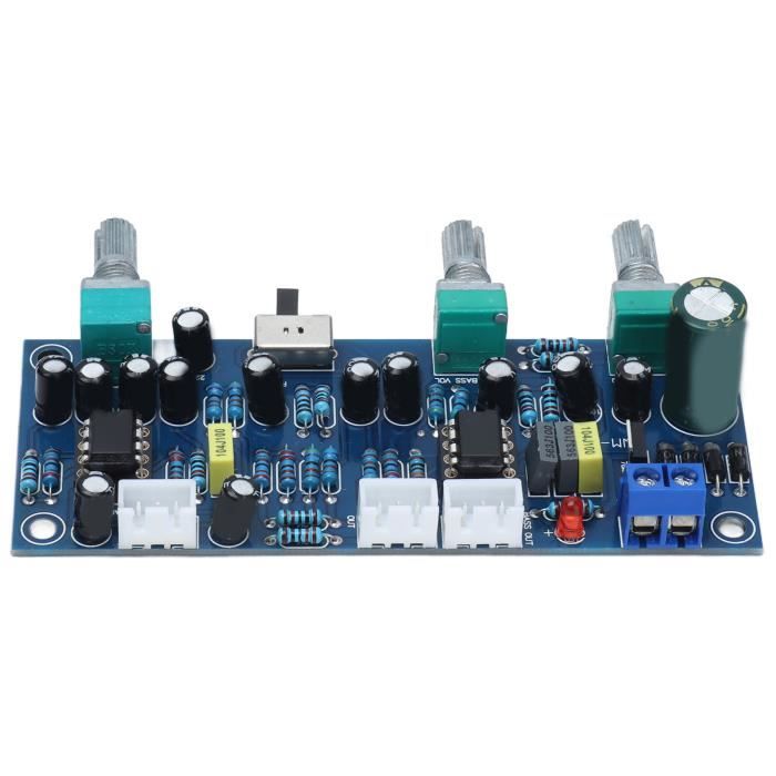Carte Préampli Subwoofer 2.1 Canaux - Filtre Passe-Bas Avec Contrôle Tonalité Et Interfaces Indépendantes