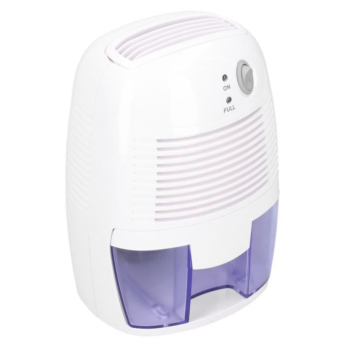 Petit Déshumidificateur Portable USB - Capacité 800 Ml - Arrêt Automatique - Silencieux - Pour Armoire, Chambre, Salle De Bain - 4