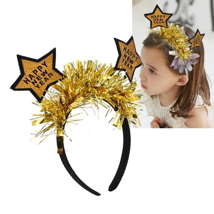 Bandeau Étoiles Strass Scintillant - Serre-Tête Étoiles Pour Fête, Anniversaire, Mariage, Carnaval Filles Femmes