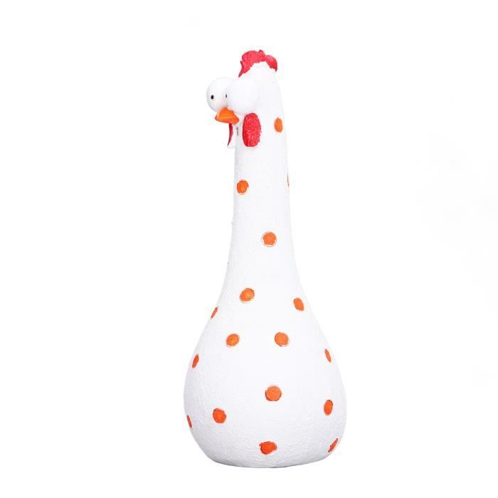 Statue - ZJCHAO - Poulet à Long Cou - Résine - Décoration De Jardin