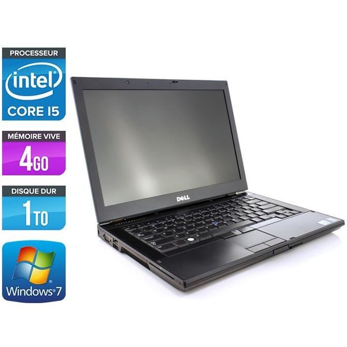 Top achat PC Portable Dell E6410 - Core i5 M560 - 4Go - 1To - Webcam pas cher