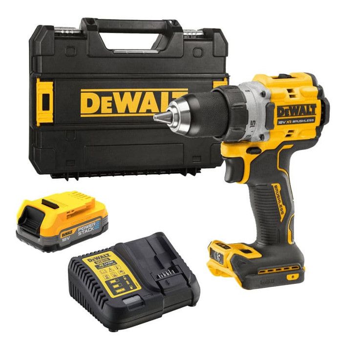 Perceuse visseuse 18V 90 Nm 1x1 7 Ah en coffret TSTAK DEWALT DCD800E1T QW