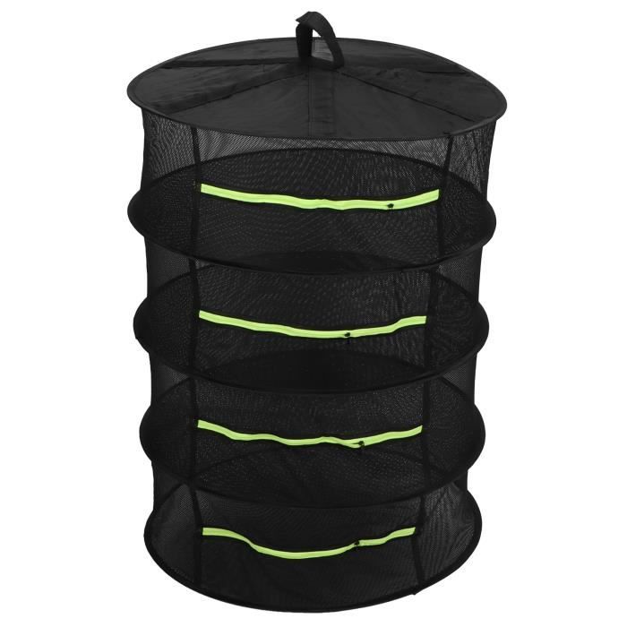 Filet De Séchage 4 Couches YANGUN 60x40cm - Suspendu Avec Fermetures Éclair Pour Herbes, Fruits, Légumes