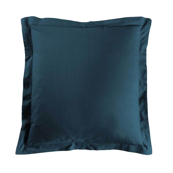 Taie doreiller carrée 63x63 cm - 100% coton - Bleu