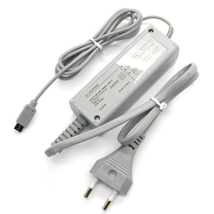 Eu Chargeur Adaptateur Secteur Pour Nintendo Wii U Gamepad Console 100 240v Cdiscount Informatique