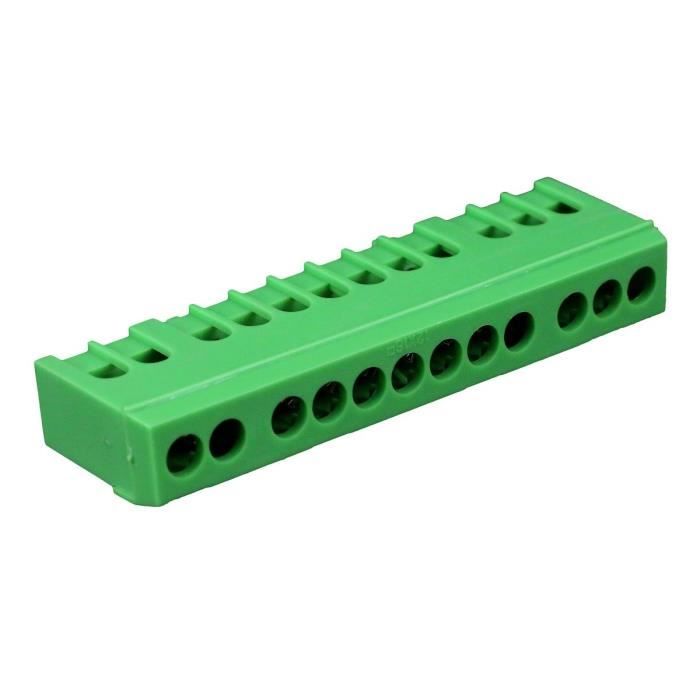 Zenitech Bornier De Terre 12 Connexions Vert Achat Vente Borne Electrique Bornier Terre 12 Connexions Cdiscount