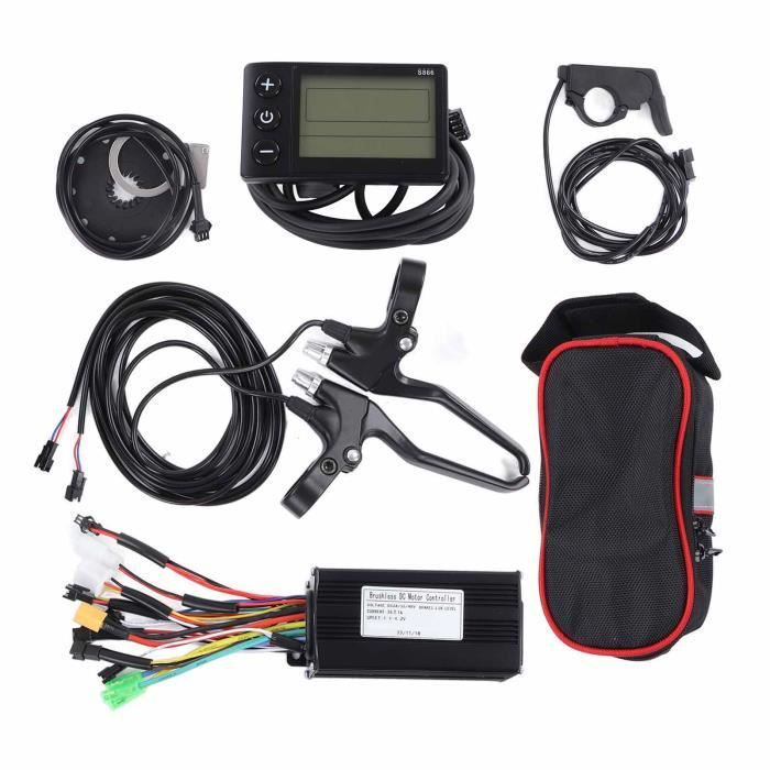 Kit Contrôleur Vélo électrique 36/48V S966 + écran Sinewave + Frein PAS Accélérateur - Neuf