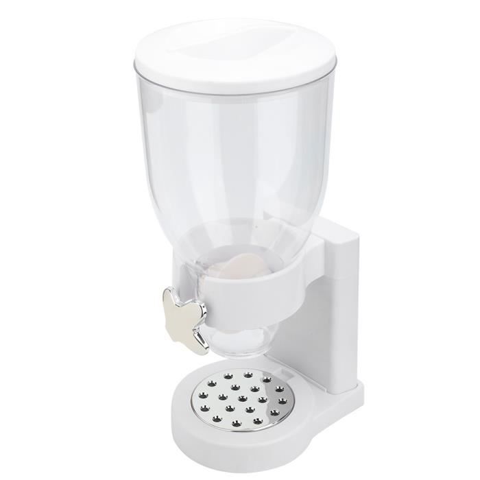 Boîte de rangement à céréales avec distributeur de nourriture sèche à